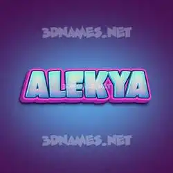 alekya in Phat Purple style - 3D name wallpaper