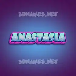 anastasia in Phat Purple style - 3D name wallpaper