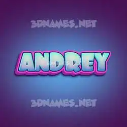 andrey in Phat Purple style - 3D name wallpaper