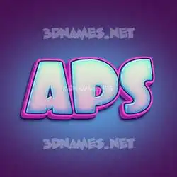 aps in Phat Purple style - 3D name wallpaper