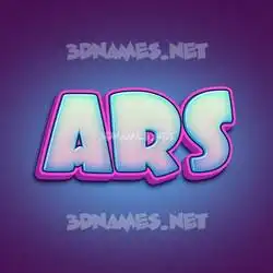 ars in Phat Purple style - 3D name wallpaper