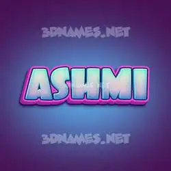ashmi in Phat Purple style - 3D name wallpaper