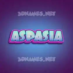aspasia in Phat Purple style - 3D name wallpaper