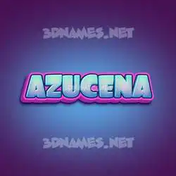 azucena in Phat Purple style - 3D name wallpaper
