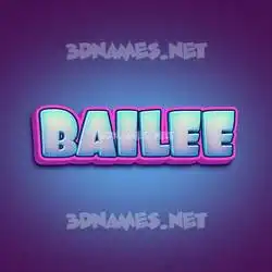 bailee in Phat Purple style - 3D name wallpaper