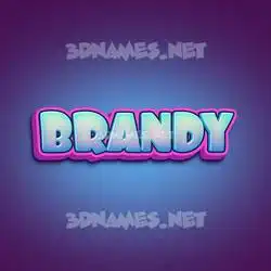 brandy in Phat Purple style - 3D name wallpaper