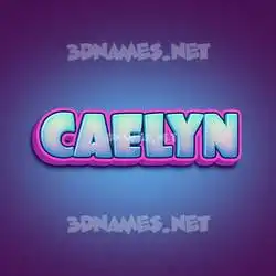 caelyn in Phat Purple style - 3D name wallpaper