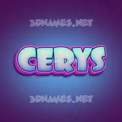 cerys in Phat Purple style - 3D name wallpaper