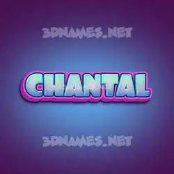 chantal in Phat Purple style - 3D name wallpaper