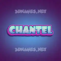 chantel in Phat Purple style - 3D name wallpaper