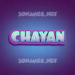 chayan in Phat Purple style - 3D name wallpaper