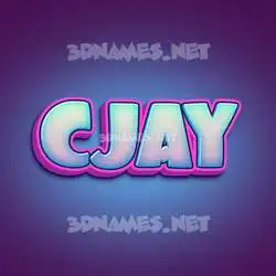 cjay in Phat Purple style - 3D name wallpaper
