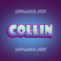 collin in Phat Purple style - 3D name wallpaper