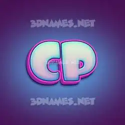 cp in Phat Purple style - 3D name wallpaper