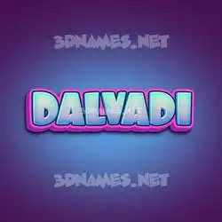 dalvadi in Phat Purple style - 3D name wallpaper