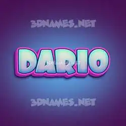 dario in Phat Purple style - 3D name wallpaper