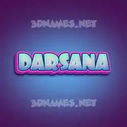 darsana in Phat Purple style - 3D name wallpaper