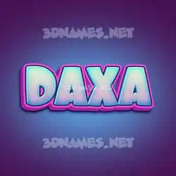 daxa in Phat Purple style - 3D name wallpaper