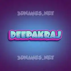 deepakraj in Phat Purple style - 3D name wallpaper