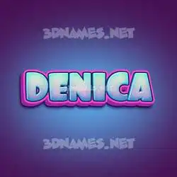 denica in Phat Purple style - 3D name wallpaper