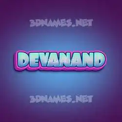 devanand in Phat Purple style - 3D name wallpaper