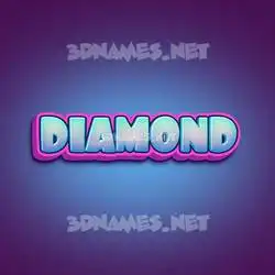 diamond in Phat Purple style - 3D name wallpaper