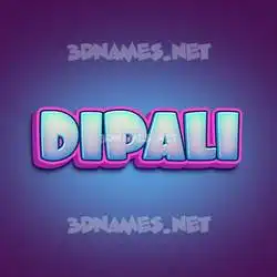 dipali in Phat Purple style - 3D name wallpaper