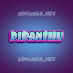 dipanshu in Phat Purple style - 3D name wallpaper