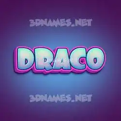 draco in Phat Purple style - 3D name wallpaper
