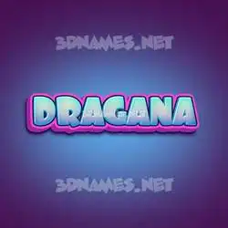 dragana in Phat Purple style - 3D name wallpaper