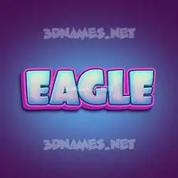 eagle in Phat Purple style - 3D name wallpaper