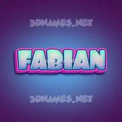 fabian in Phat Purple style - 3D name wallpaper