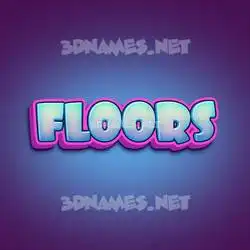 floors in Phat Purple style - 3D name wallpaper