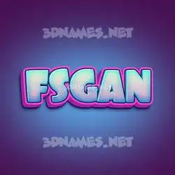 fsgan in Phat Purple style - 3D name wallpaper