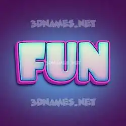 fun in Phat Purple style - 3D name wallpaper