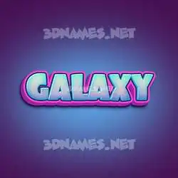 galaxy in Phat Purple style - 3D name wallpaper