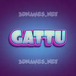 gattu in Phat Purple style - 3D name wallpaper