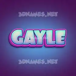 gayle in Phat Purple style - 3D name wallpaper