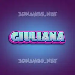 giuliana in Phat Purple style - 3D name wallpaper