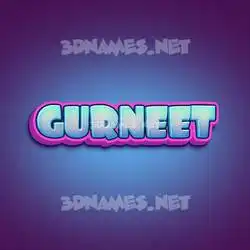 gurneet in Phat Purple style - 3D name wallpaper