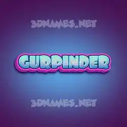 gurpinder in Phat Purple style - 3D name wallpaper