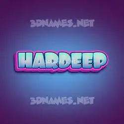 hardeep in Phat Purple style - 3D name wallpaper
