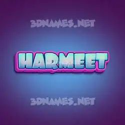 harmeet in Phat Purple style - 3D name wallpaper