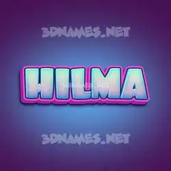 hilma in Phat Purple style - 3D name wallpaper