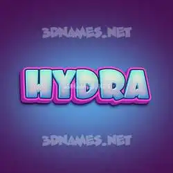 hydra in Phat Purple style - 3D name wallpaper