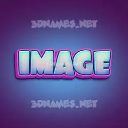 image in Phat Purple style - 3D name wallpaper