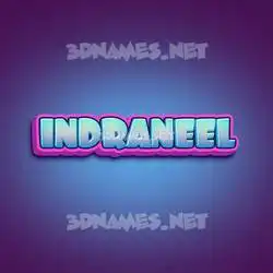 indraneel in Phat Purple style - 3D name wallpaper
