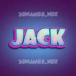 jack in Phat Purple style - 3D name wallpaper