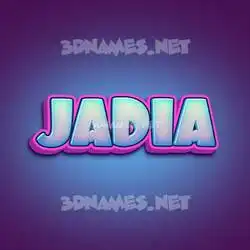 jadia in Phat Purple style - 3D name wallpaper