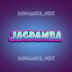 jagdamba in Phat Purple style - 3D name wallpaper